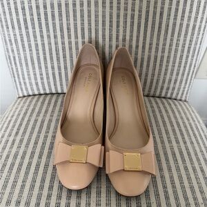 Cole Haan Women's Cream Bow Heels